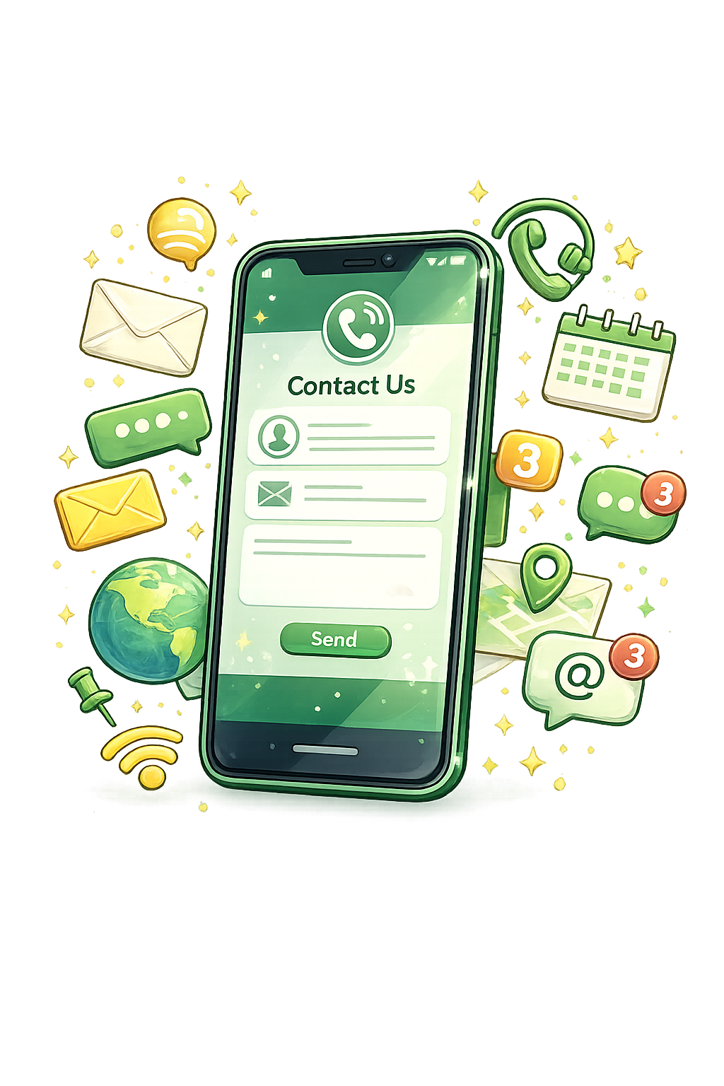 Contact illustration